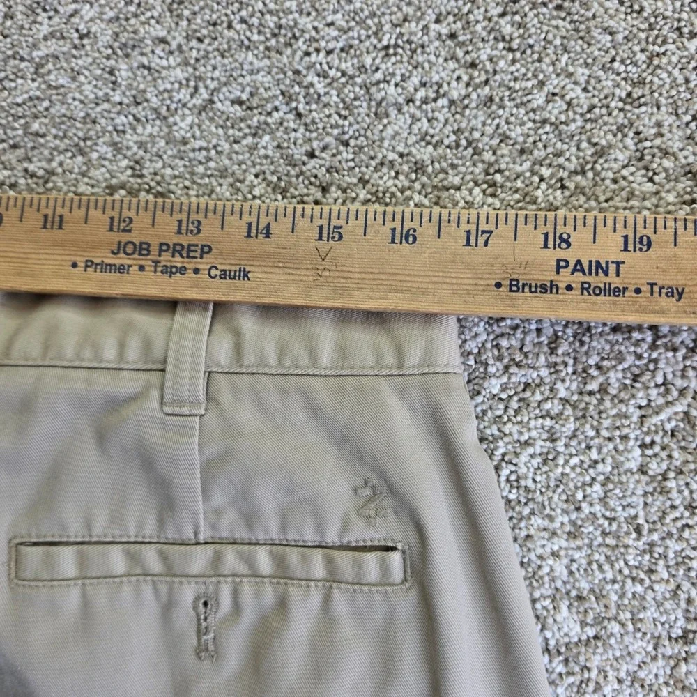 IZOD PerformX Chino Pants Mens 34x32 Tan Khaki Outdoor Casual Lightweight Golf